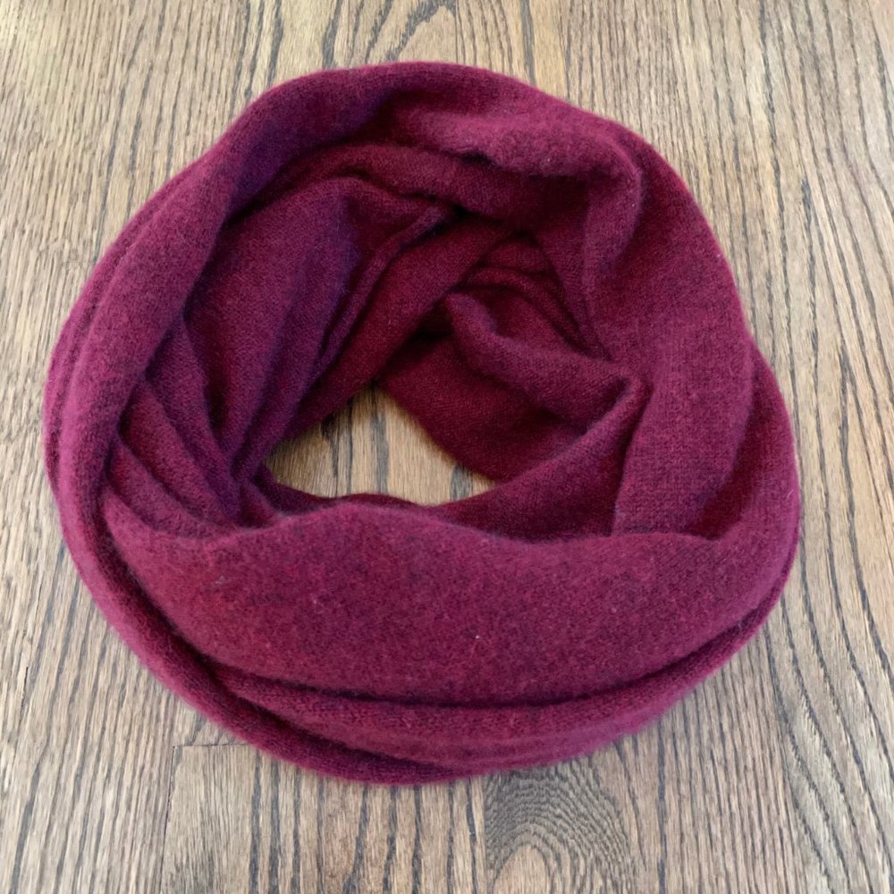 White + Warren Wine Cashmere Infinity Scarf